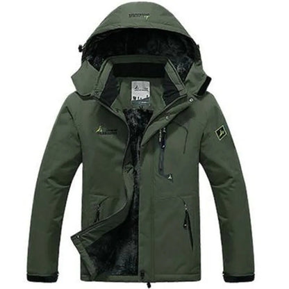 Parka Winterjacke mit Kapuze, Grün / Minikauf.ch