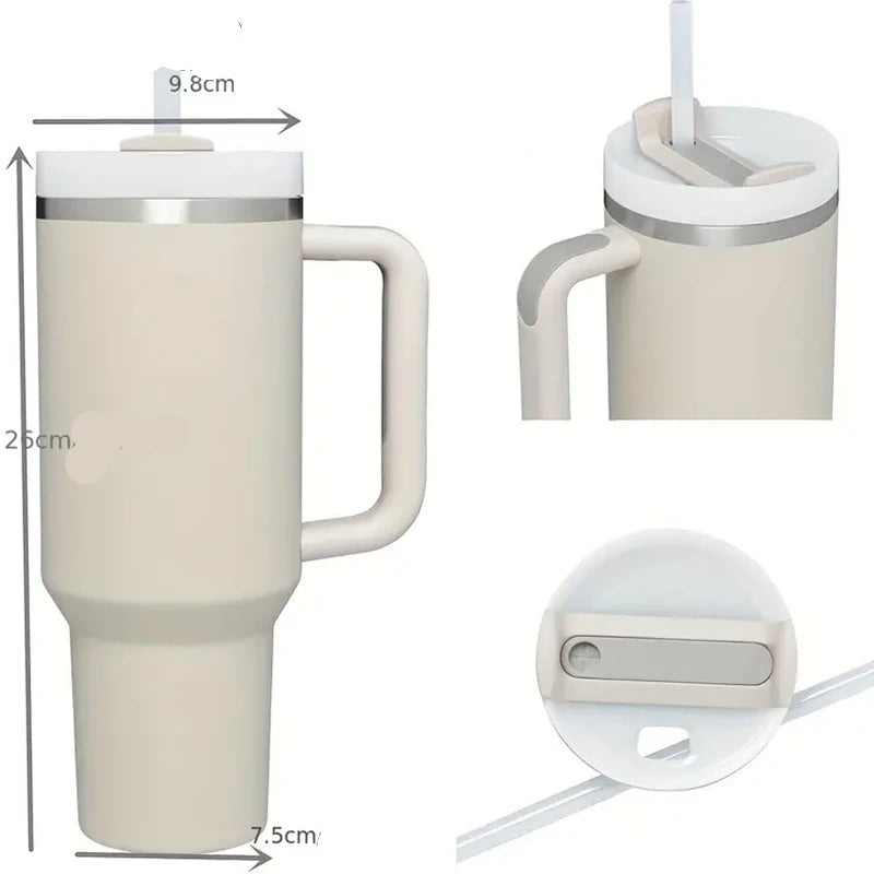 Thermobecher mit Griff – Edelstahl Isolierbecher für Sport & Alltag / Minikauf.ch