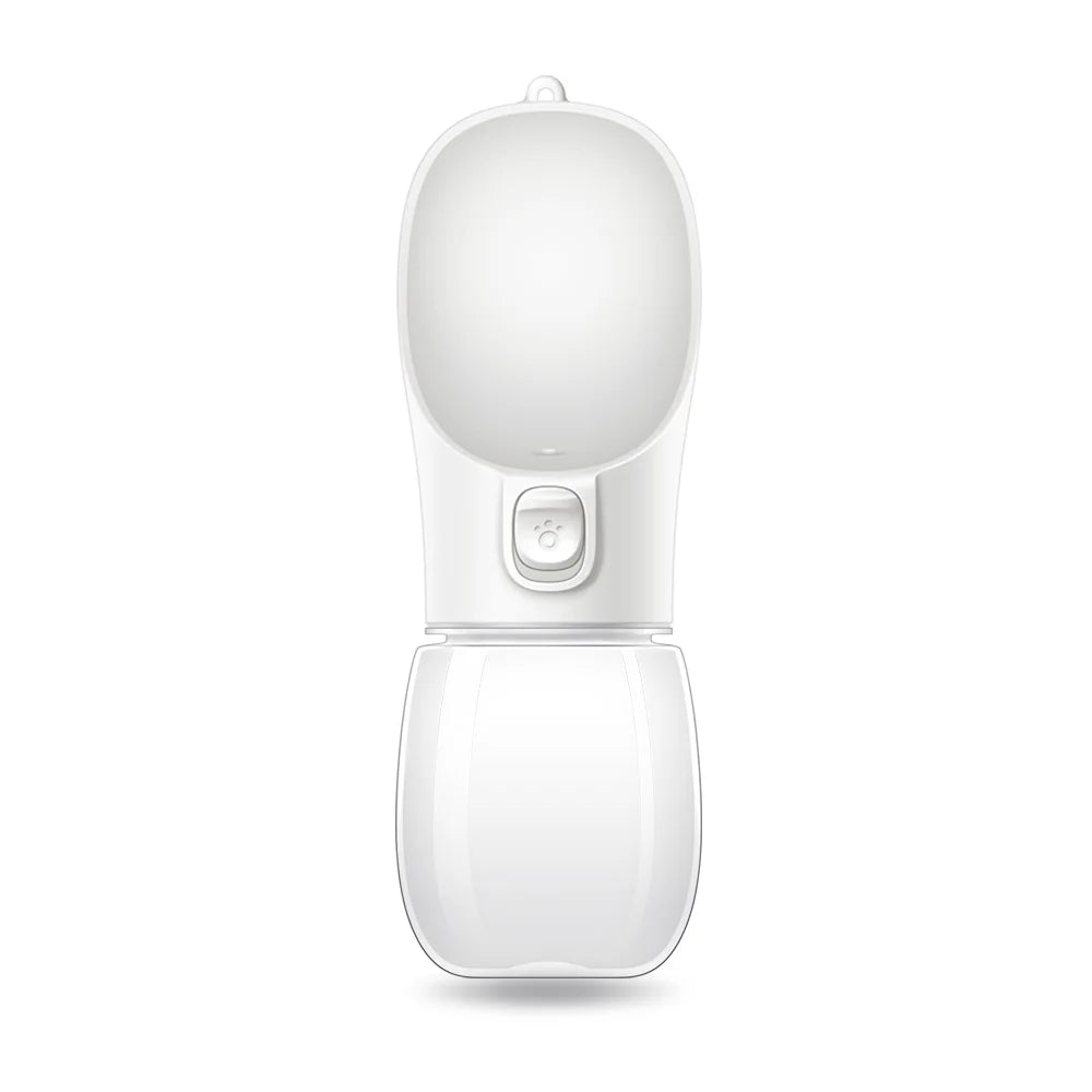 Tragbare Hundewasserflasche, Weiss / Minikauf.ch