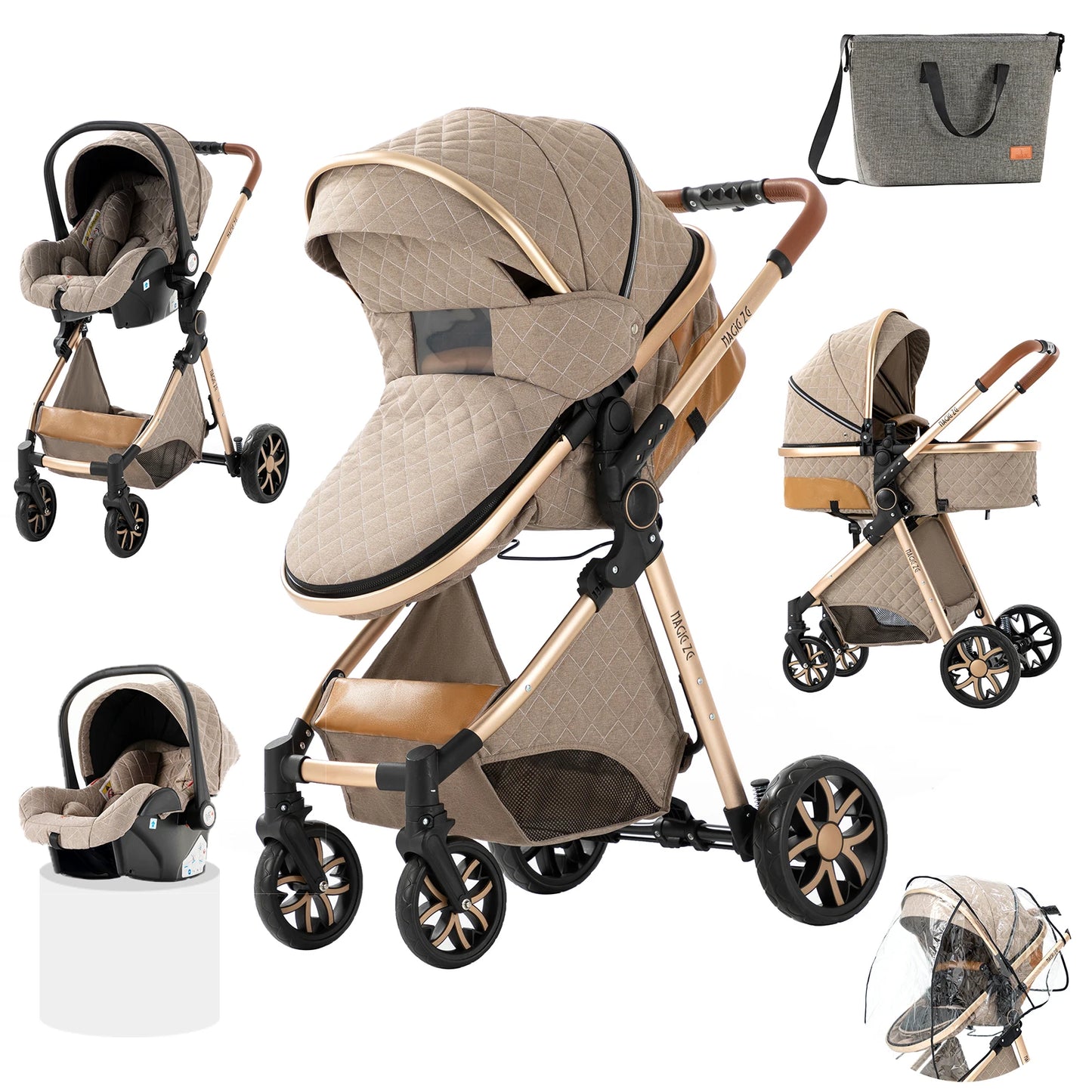 Kinderwagen mit Babyschale / Minikauf.ch