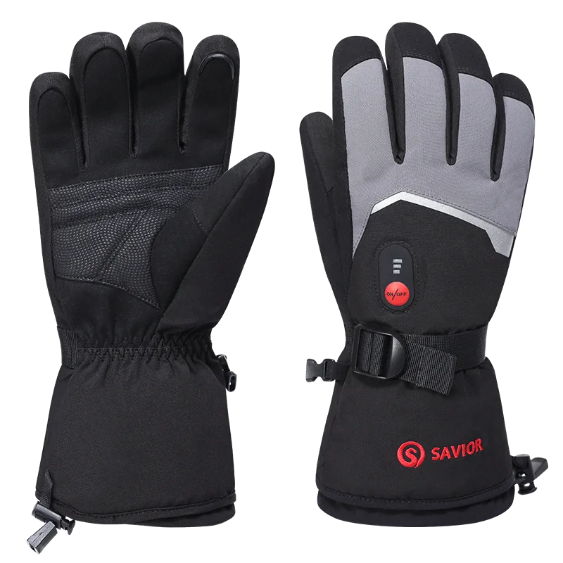 Beheizbare Handschuhe mit Akku, Grau / Minikauf.ch