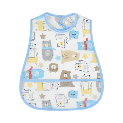 Wasserdichtes Baby-Lätzchen mit Cartoon-Muster / Minikauf.ch