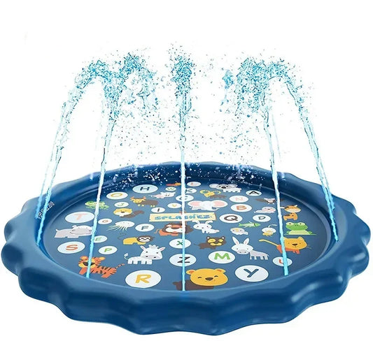Kinder Wasserspielmatte mit Sprinkler, Blau / Minikauf.ch