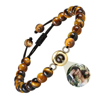 Foto Projektionsarmband – Personalisiertes Perlenarmband mit Bild / Minikauf.ch