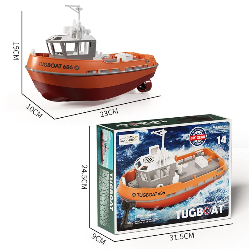 RC Schlepper 686 – Dual-Motor & 2,4-GHz-Fernbedienung / Minikauf.ch