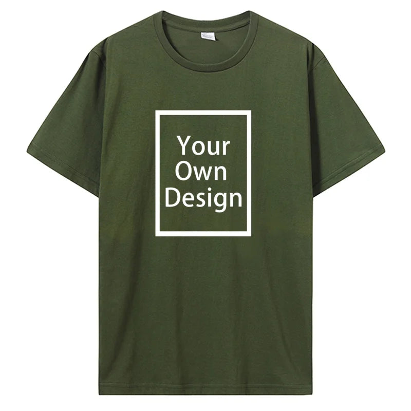Personalisiertes T-Shirt mit Fotodruck, Armeegrün / Minikauf.ch