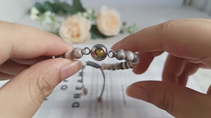 Individuelles Herz Projektionsarmband mit Foto