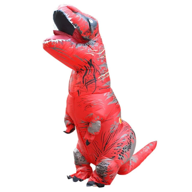 Aufblasbares T-Rex Dinosaurier Kostüm, rot / Minikauf.ch