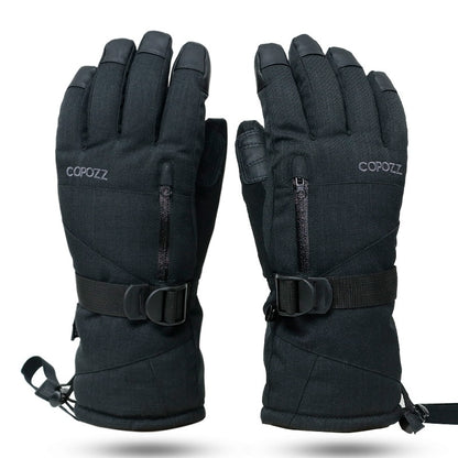 Wasserdichte Ski & Snowboard Handschuhe, schwarz / Minikauf.ch
