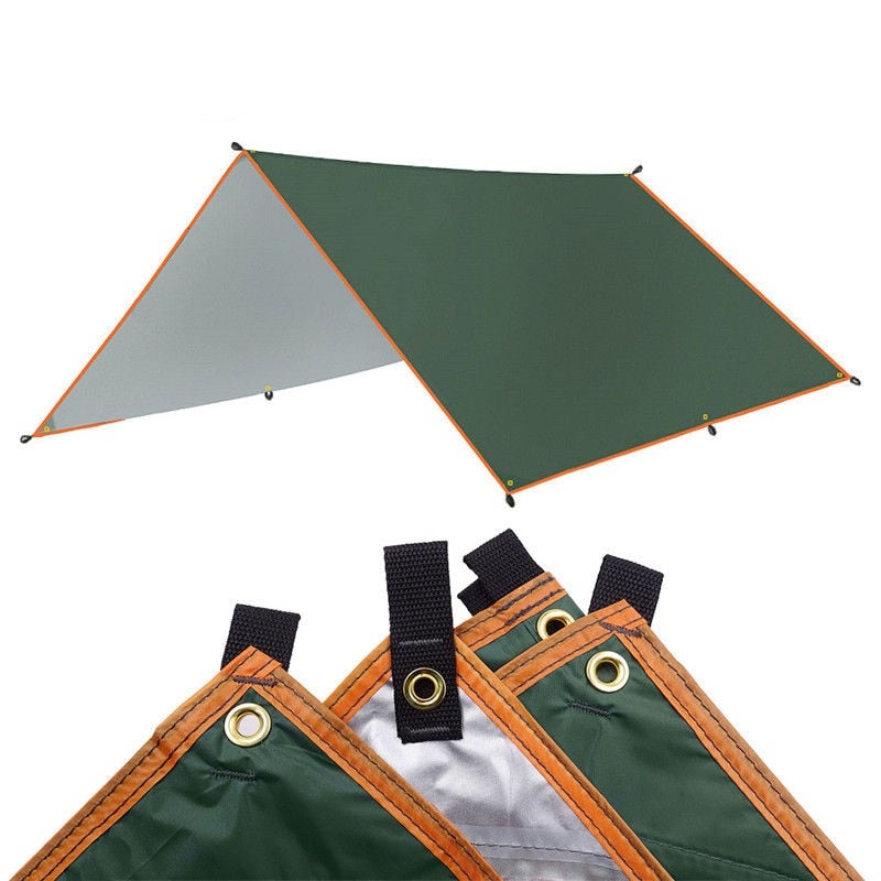 Multifunktionale Schutz- Zeltplane für Outdoor Aktivitäten, grün / Minikauf.ch