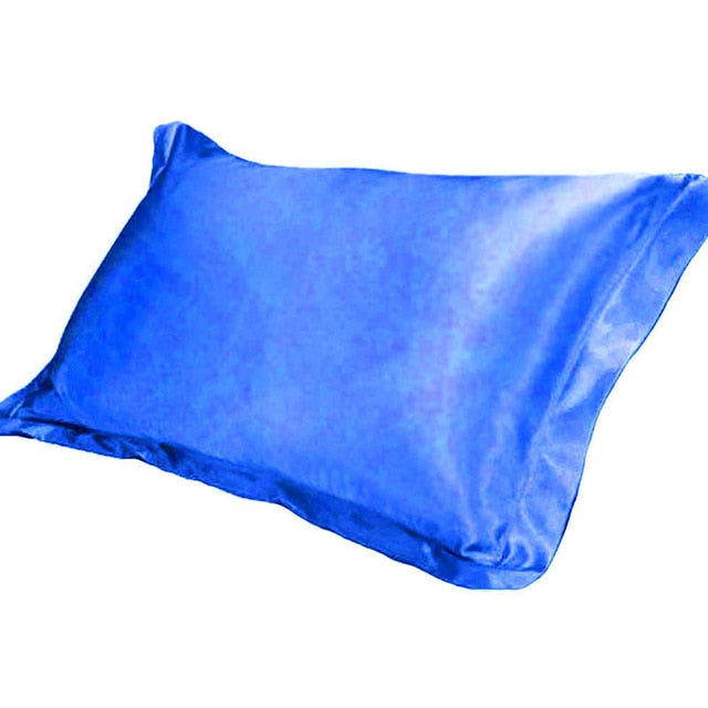 Komfortabler Kissenbezug "Satin", blau1 / Minikauf.ch