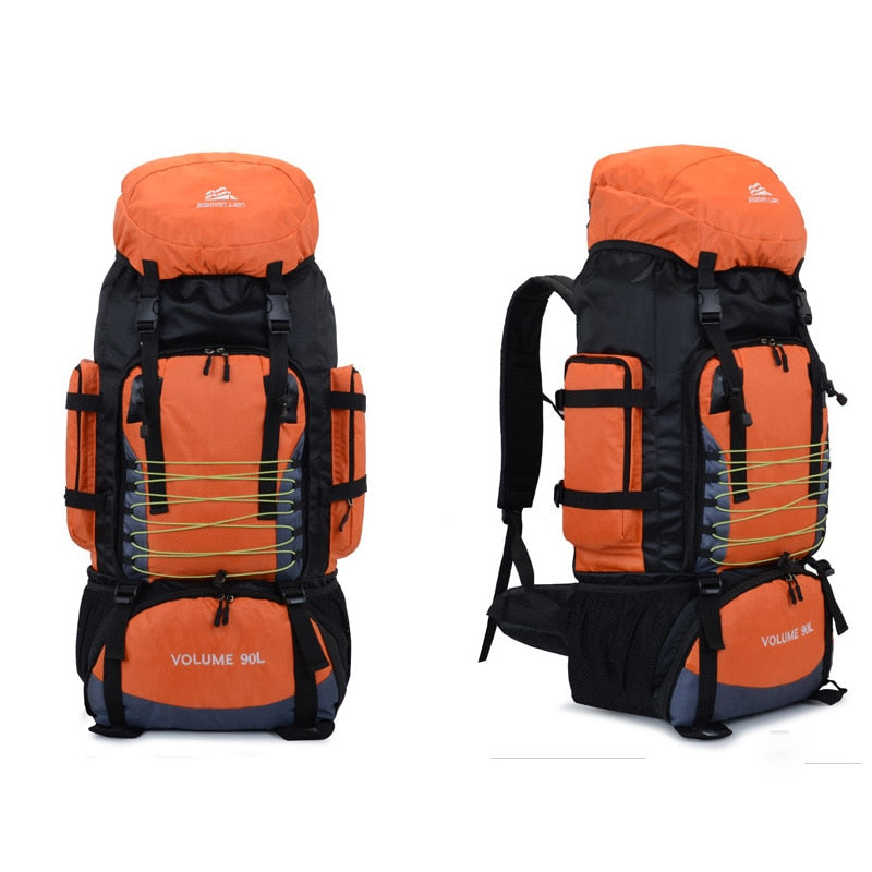 90L Wasserdichter Outdoor Rucksack, Orange / Minikauf.ch