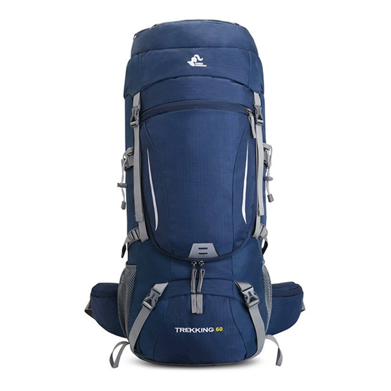 60L Wasserdichter Outdoor Wanderrucksack, blau / Minikauf.ch