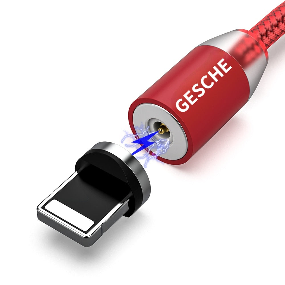 Magnetisches USB Ladekabel, rot / Minikauf.ch