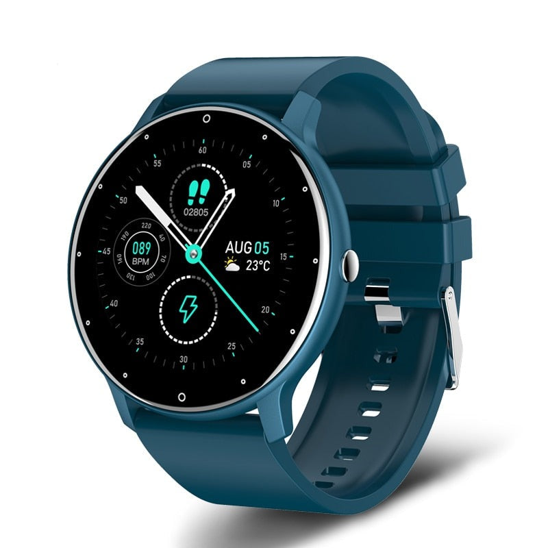 Smartwatch Touchscreen Sportuhr, blau / Minikauf.ch