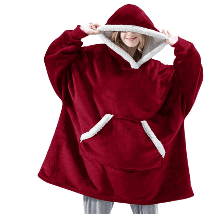 Eskimo Decken-Hoodie mit Kapuze, rot / Minikauf.ch