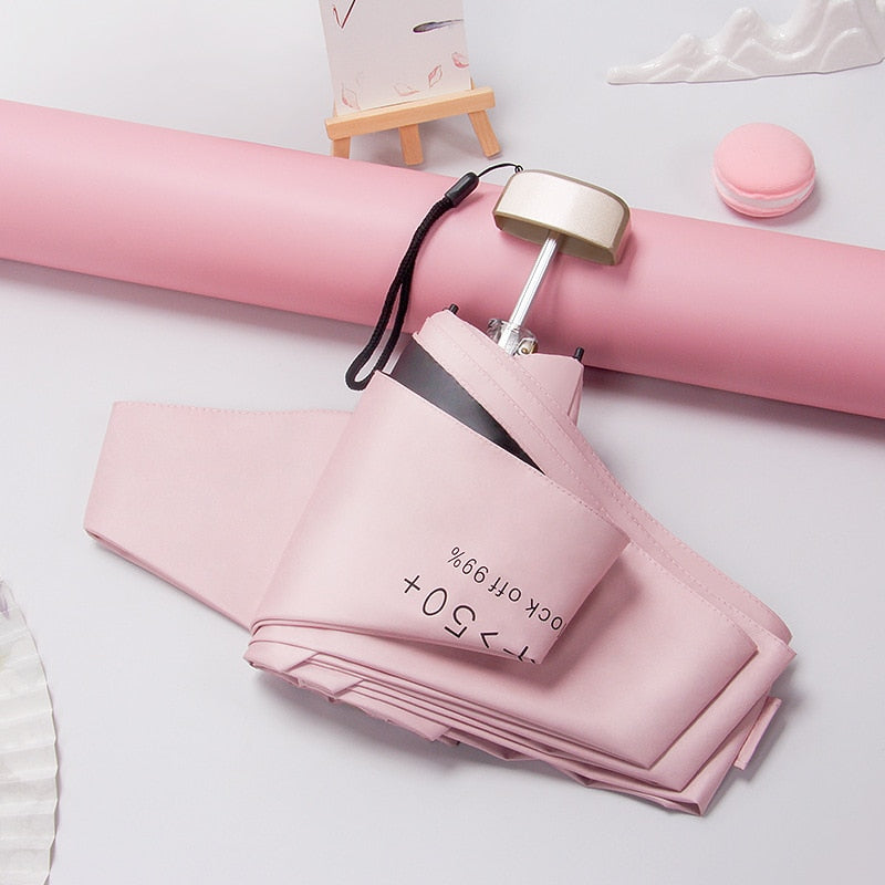 Mini Taschen-Regenschirm, pink / Minikauf.ch
