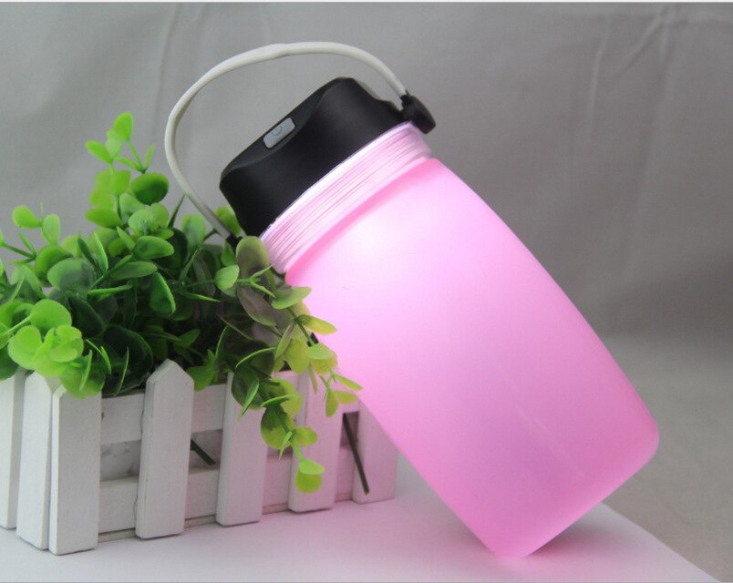 Silikon Solar LED Flasche, Pink / Minikauf.ch