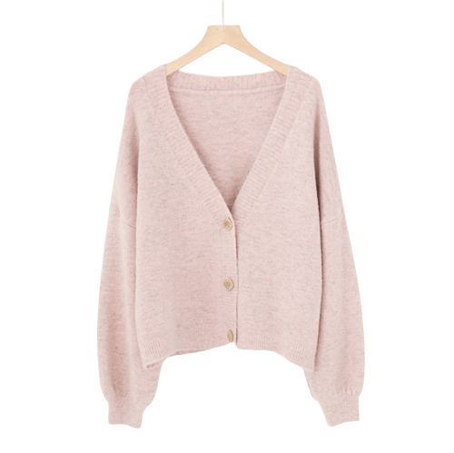 Kuschel Strickpullover "Jersey", pink / Minikauf.ch