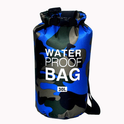 2-30 Liter Wassersack Tasche zum Bootfahren, Rafting, Kajak, Angeln, Schwimmen, Camping, Jagen, Kanu, Bergsteigen, blau 30 Liter / Minikauf.ch