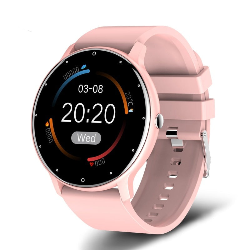 Smartwatch Touchscreen Sportuhr, pink / Minikauf.ch