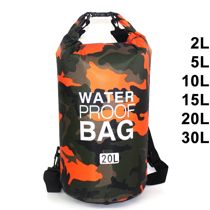 2-30 Liter Wassersack Tasche zum Bootfahren, Rafting, Kajak, Angeln, Schwimmen, Camping, Jagen, Kanu, Bergsteigen / Minikauf.ch