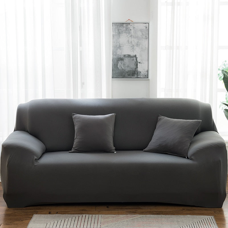 Einfarbiger Stretch Sofabezug / Minikauf.ch