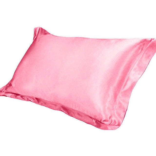 Komfortabler Kissenbezug "Satin", pink / Minikauf.ch