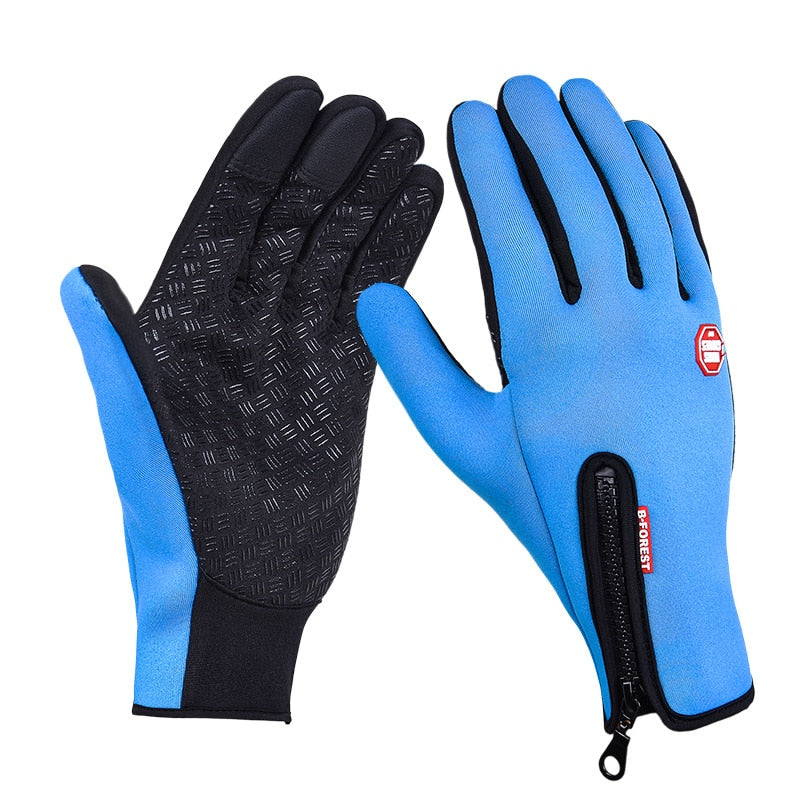Thermische Sport Handschuhe, Himmelblau/ Minikauf.ch