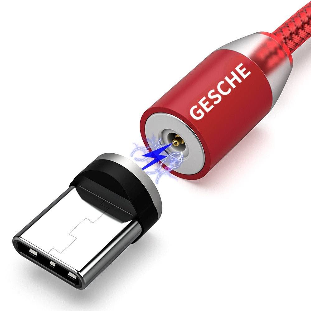Magnetisches USB Ladekabel, rot / Minikauf.ch