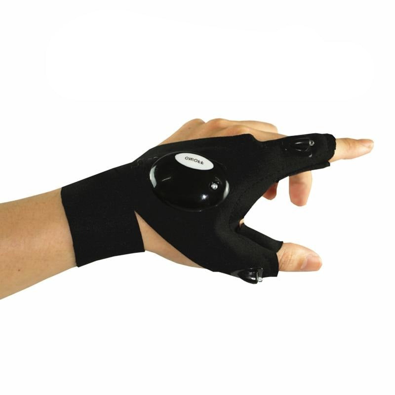 LED Taschenlampen Handschuh, linke Hand  / Minikauf.ch