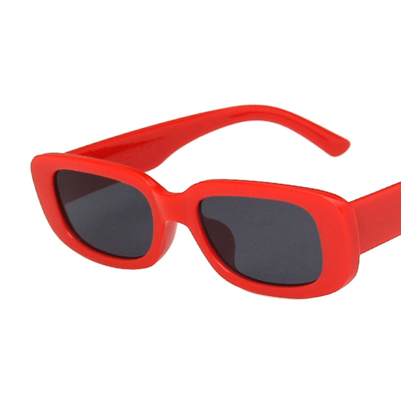 Vintage Sonnenbrille, Rot + Schwarz / Minikauf.ch