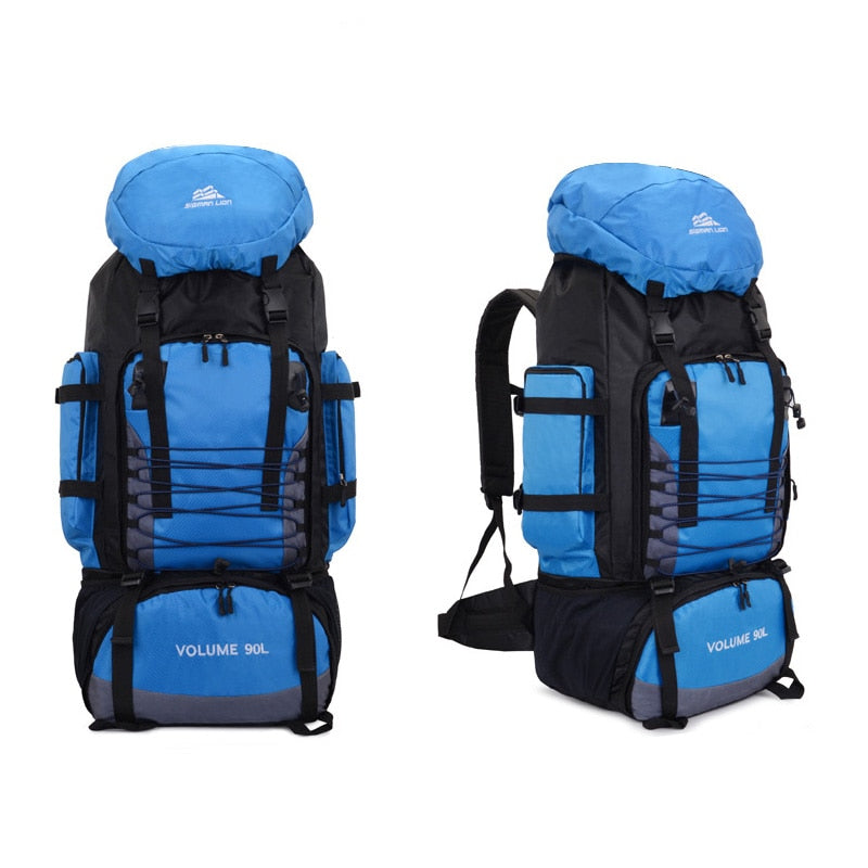 90L Wasserdichter Outdoor Rucksack, Blau / Minikauf.ch