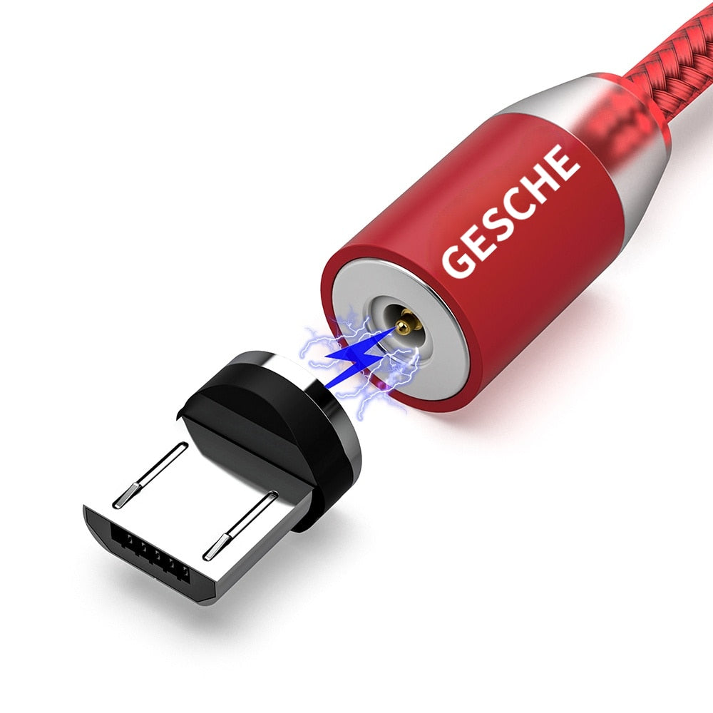 Magnetisches USB Ladekabel, rot / Minikauf.ch