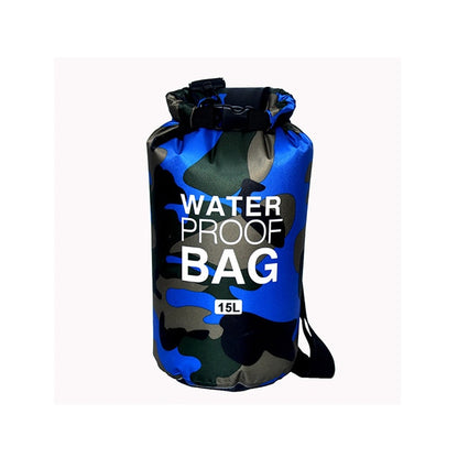 2-30 Liter Wassersack Tasche zum Bootfahren, Rafting, Kajak, Angeln, Schwimmen, Camping, Jagen, Kanu, Bergsteigen, blau 15 Liter / Minikauf.ch