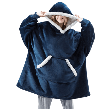 Eskimo Decken-Hoodie mit Kapuze, blau / Minikauf.ch