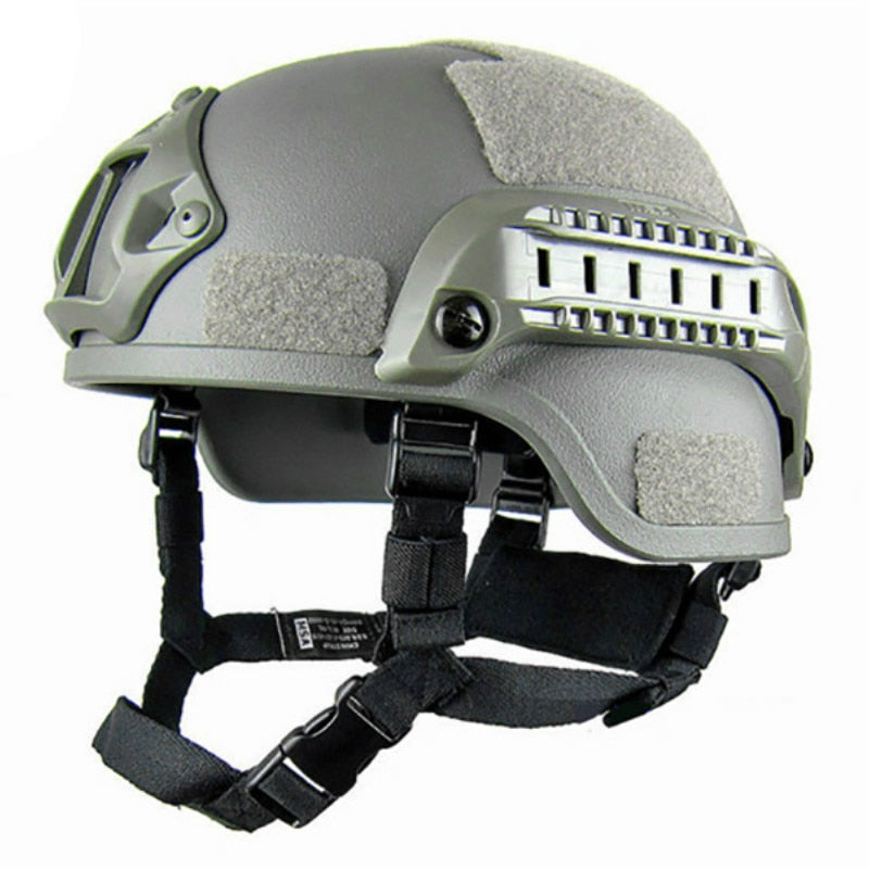 Taktischer Paintball Helm, Airsoft oder Jagen, grau / Minikauf.ch