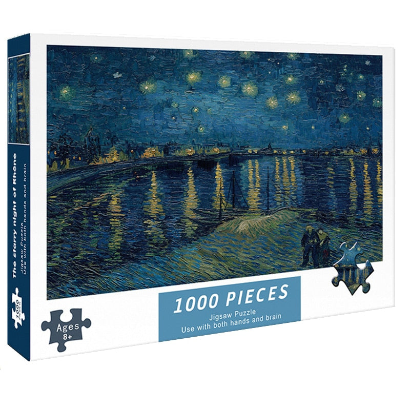 Puzzle 1000 Teile für Erwachsene, Sternenklare Nacht der Rhone / Minikauf.ch
