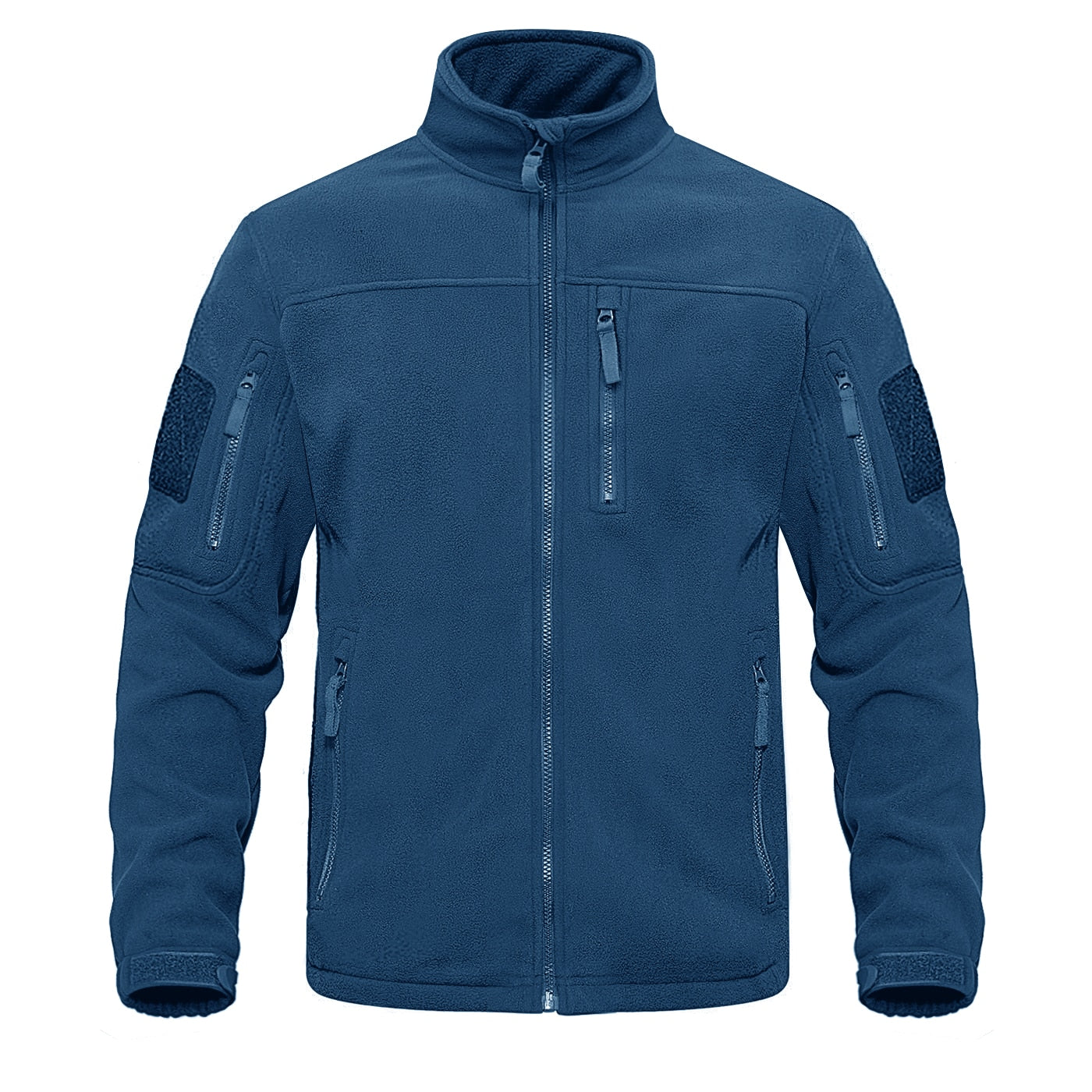 Thermische Fleece Windjacke zum Angeln, Spazieren, Outdooraktivitäten, Blau & Grün / Minikauf.ch