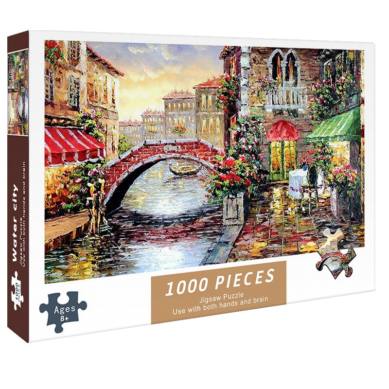 Puzzle 1000 Teile für Erwachsene, Wasserstadt / Minikauf.ch