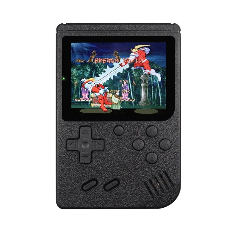 Mini Spielekonsole 3,0" Display mit 400 Spiele, schwarz / Minikauf.ch