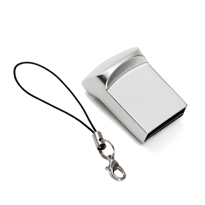 USB-Sticks mit personalisiertem Logo, Silber / Minikauf.ch