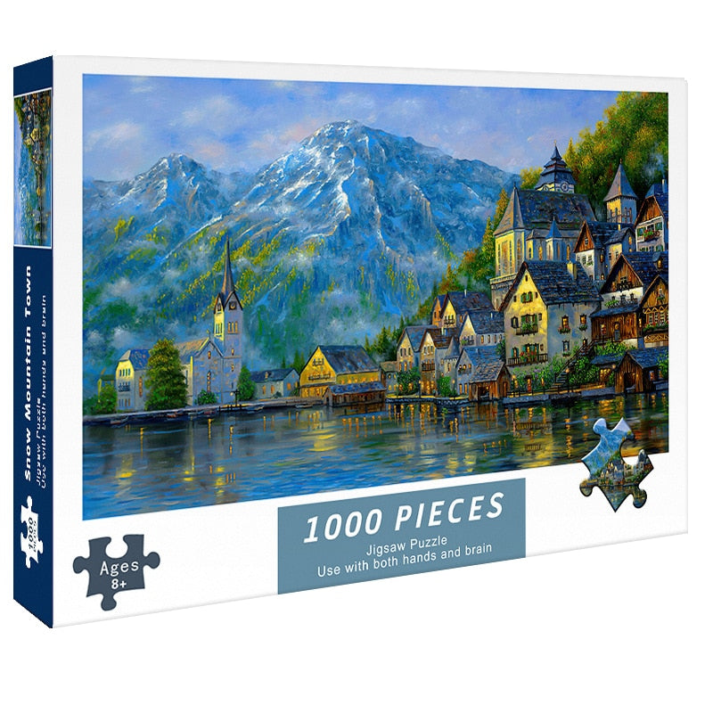 Puzzle 1000 Teile für Erwachsene, Schneebergstadt / Minikauf.ch