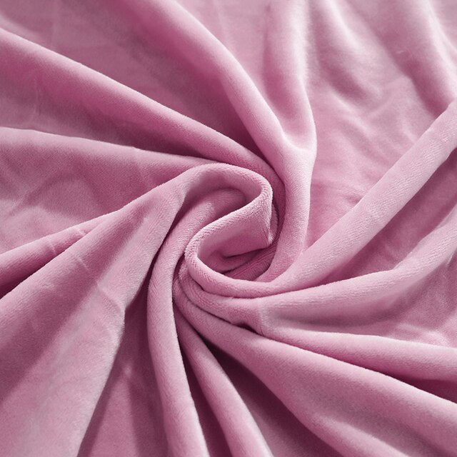 Plüsch Kissenbezug, einfarbig Pink / Minikauf.ch