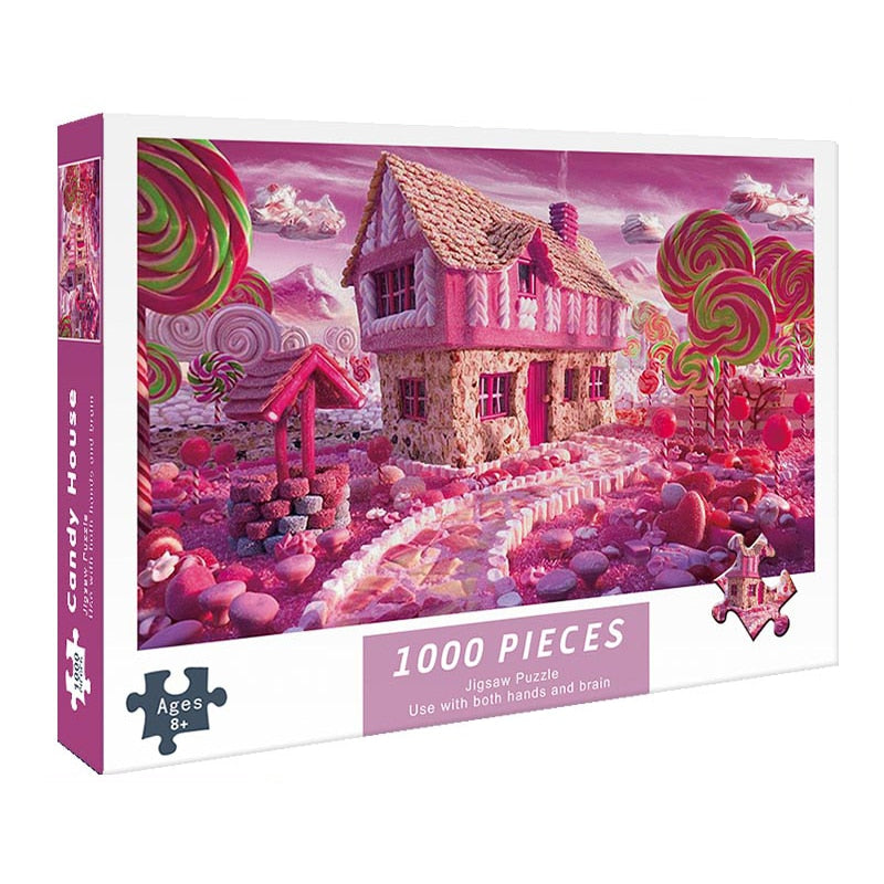 Puzzle 1000 Teile für Erwachsene, Süssigkeiten Haus / Minikauf.ch