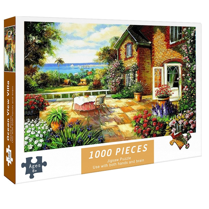 Puzzle 1000 Teile für Erwachsene, Villa mit Meersicht / Minikauf.ch