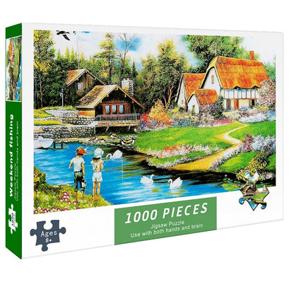 Puzzle 1000 Teile für Erwachsene, Wochenende Fischen / Minikauf.ch