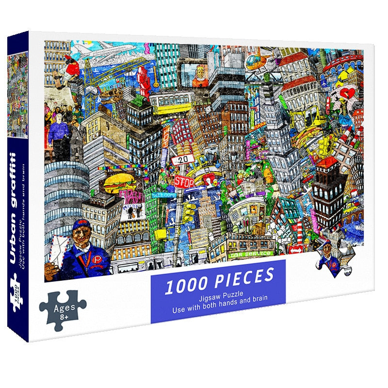 Puzzle 1000 Teile für Erwachsene, städtische Graffiti / Minikauf.ch