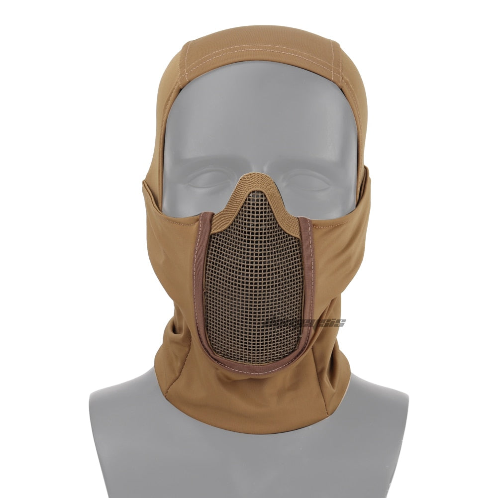 Taktische Paintball & Airsoft Maske, braun / Minikauf.ch