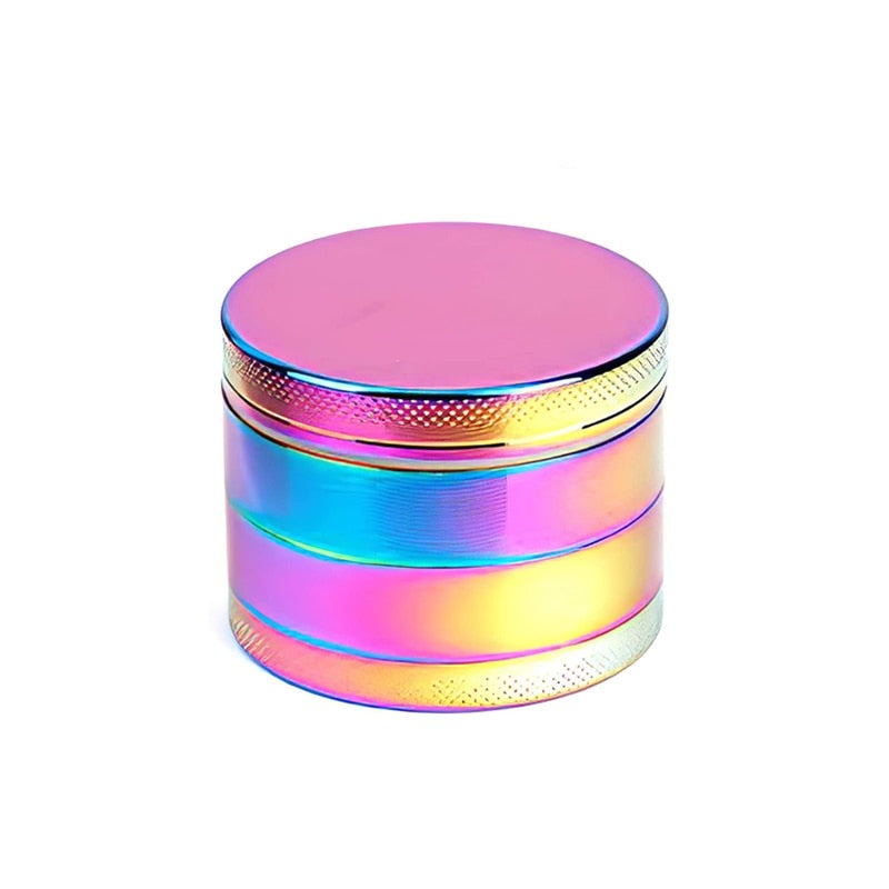 4 Teilige Grinder, Aluminium Drehmühle, Regenbogen / Minikauf.ch